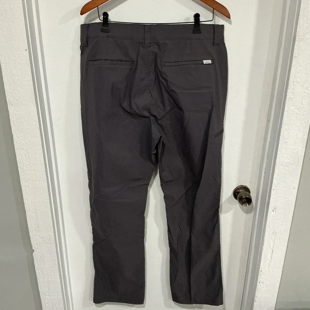 Orvis Hiking Pants Mens 38x32 Flat Front, Gray, Fishing, Outdoor, Gorpcore